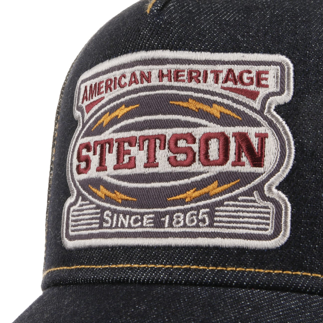 Stetson - Lightning - A-Frame Trucker Cap - Denim - Headz Up 