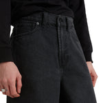 VANS Check-5 baggy denim shorts i sort, cargobukser med løse pasform og klassisk denimlook, perfekt til afslappet stil.