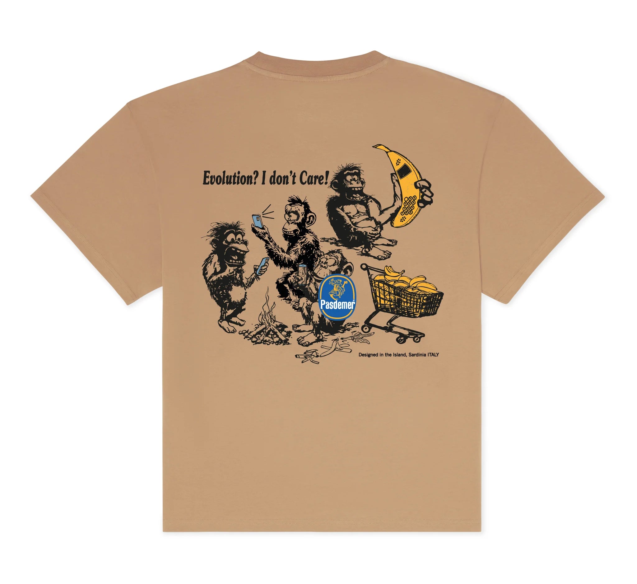 PAS DE MER - Evolution T-Shirt -  Light Brown - Headz Up 