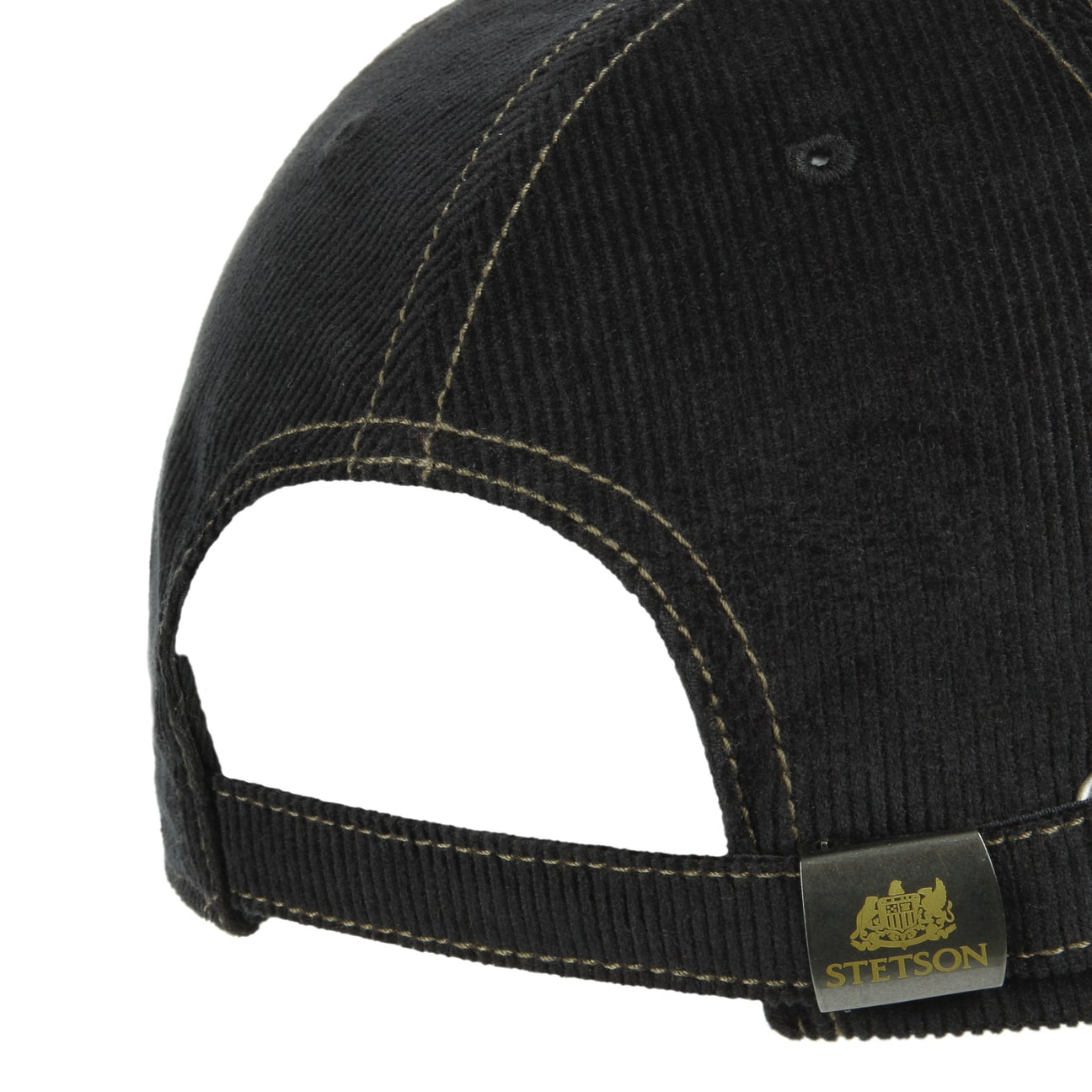 Stetson - Unstructured Baseball Cap - Deer - Black Corduroy - Headz Up 