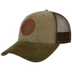 Stetson - Baseball Trucker Cap - Leather Patch - Olive - Headz Up 