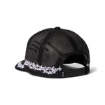 Sort HUF FANTASIES Trucker Cap med mesh baglam, justerbar snapback og HUF logo foran.