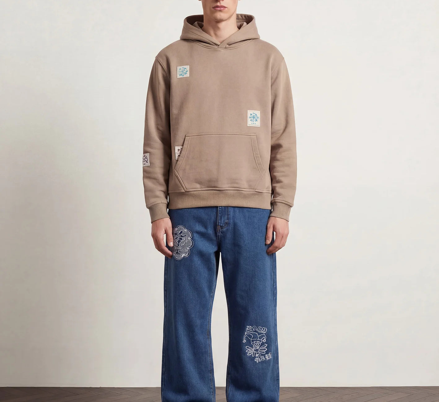 PAS DE MER - Flower Hoody - Brown - Headz Up 