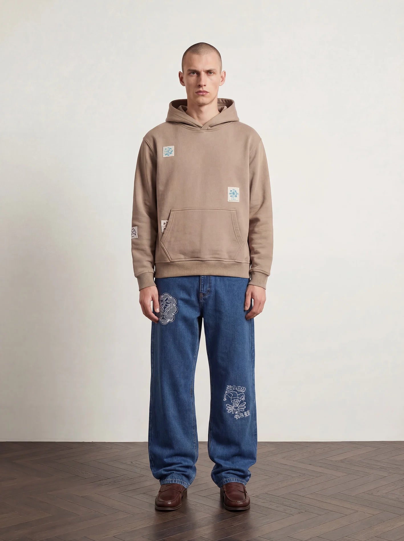 PAS DE MER - Flower Hoody - Brown - Headz Up 
