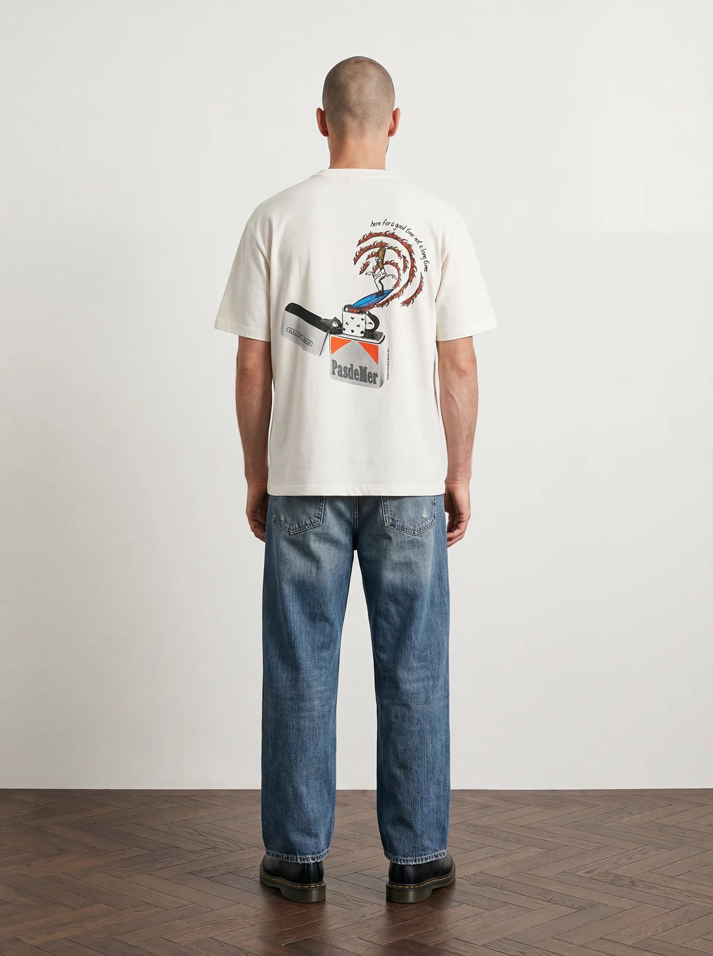 PAS DE MER - Good time T-shirt - White - Headz Up 