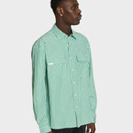 LAU LAU -  Striped Shirt - Green/White - Headz Up 