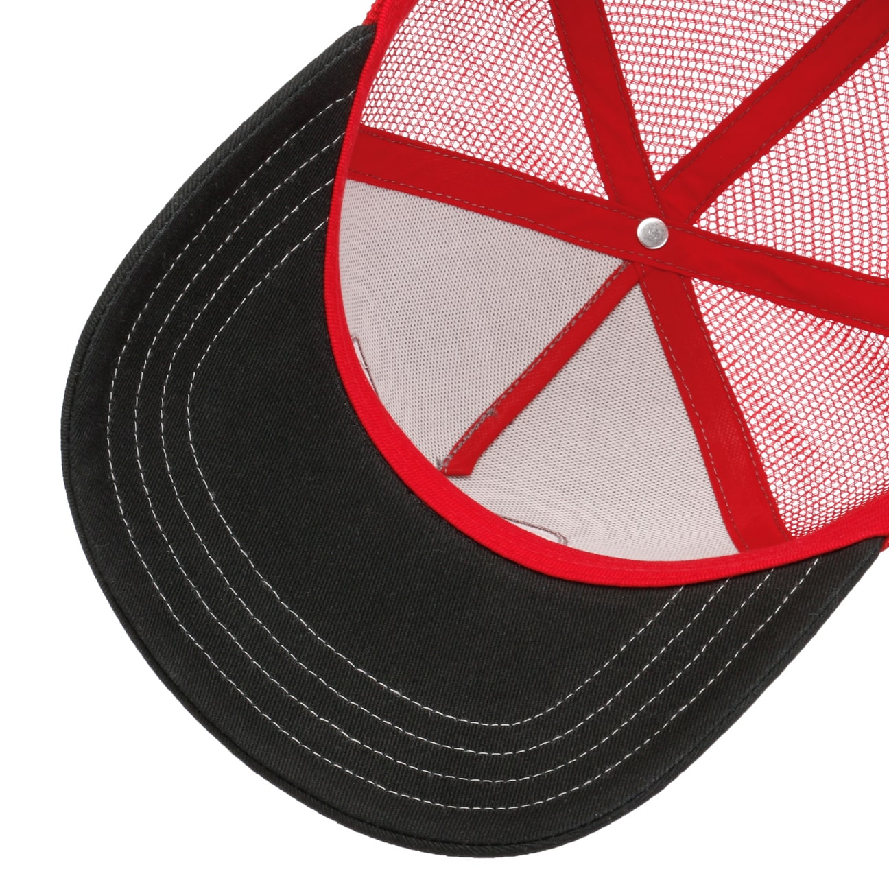 Stetson - Garage American Heritage Trucker Cap - Grey/Black/Red - Headz Up 