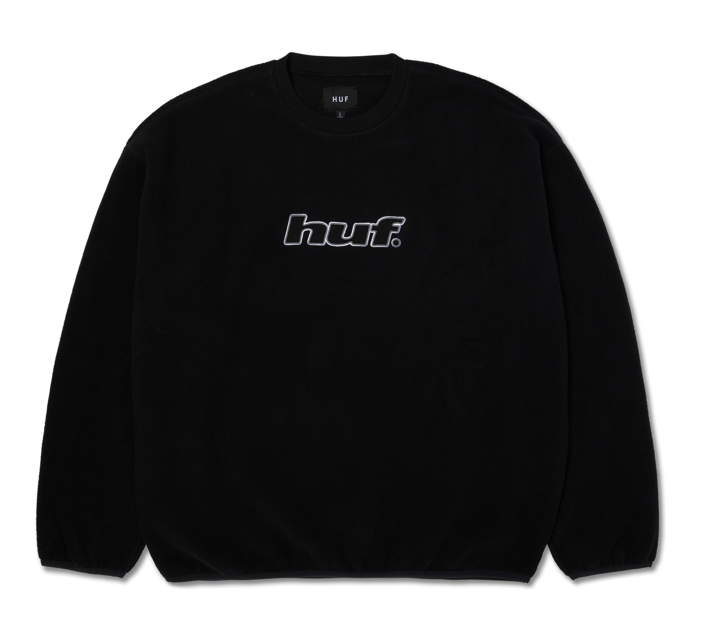 HUF -H Dot Polar Fleece Crewneck - Black - Headz Up 