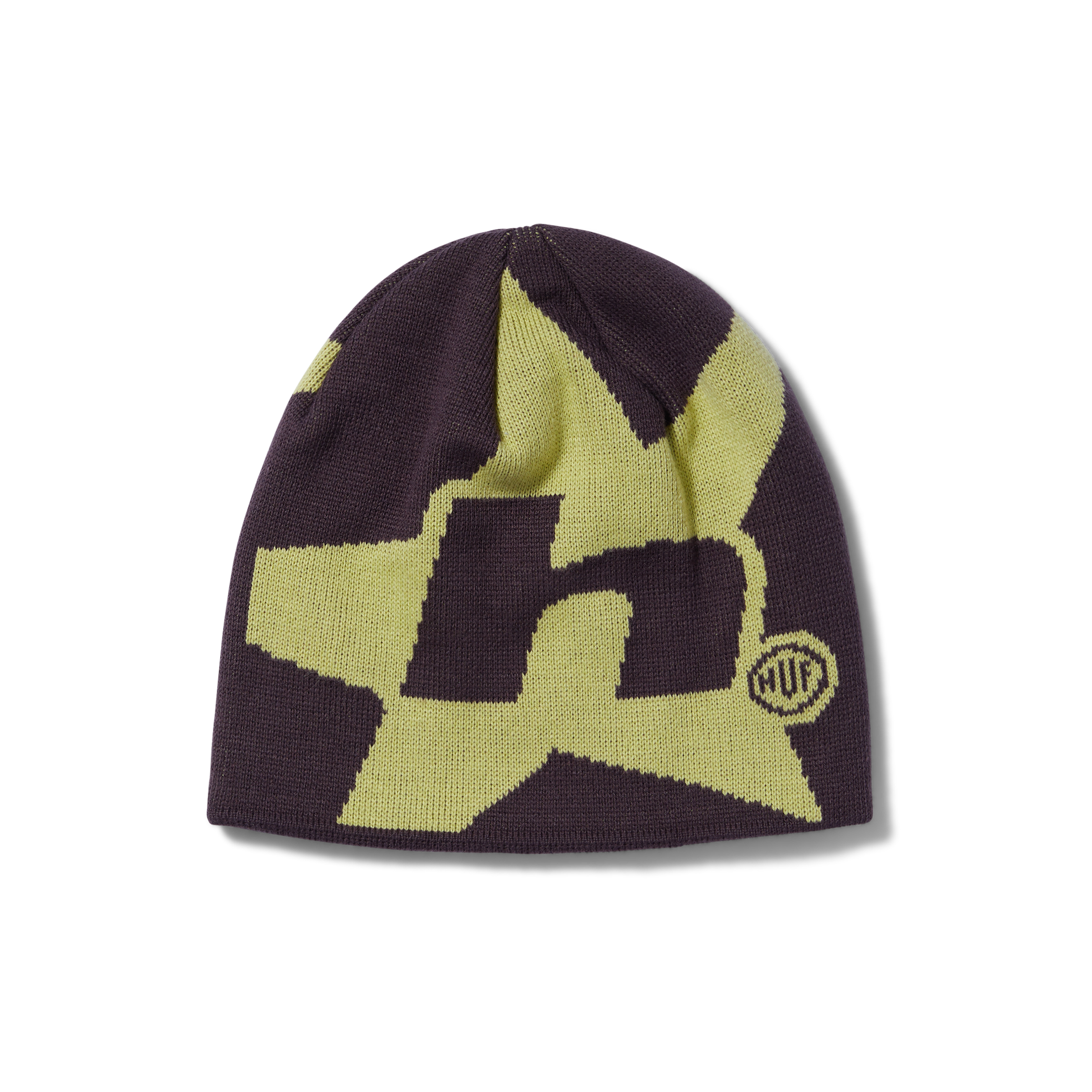 HUF - H Star Skull Beanie - Raisin - Headz Up 