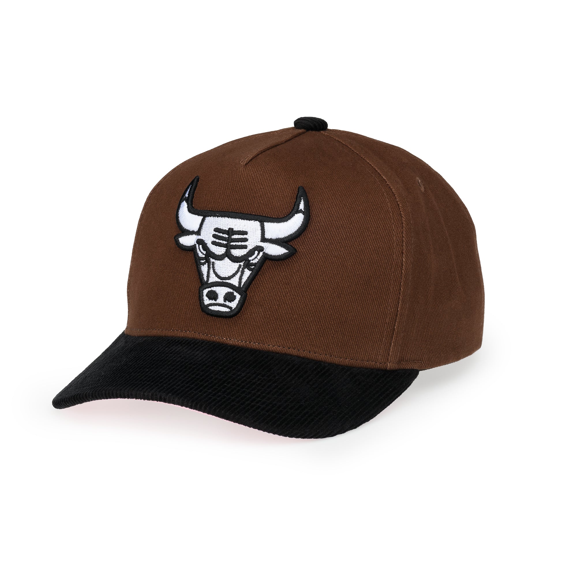 Mitchell & Ness - Brown Black Pink Snapback - Chicago Bulls - Brown - Headz Up 
