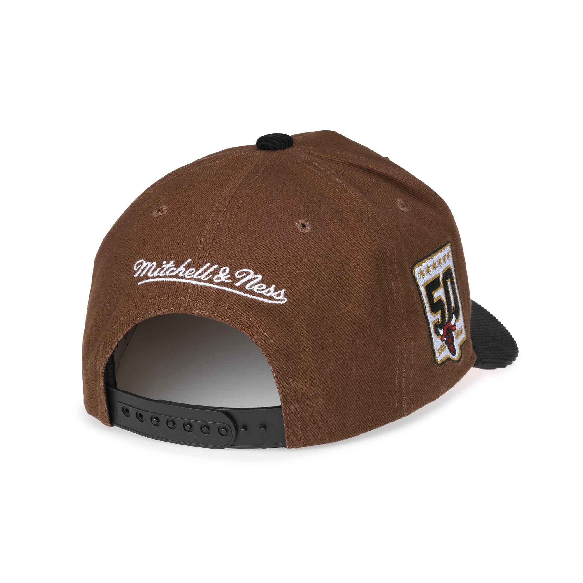 Mitchell & Ness - Brown Black Pink Snapback - Chicago Bulls - Brown - Headz Up 