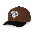 Mitchell & Ness - Brown Black Pink Snapback - New York Knicks - Brown - Headz Up 