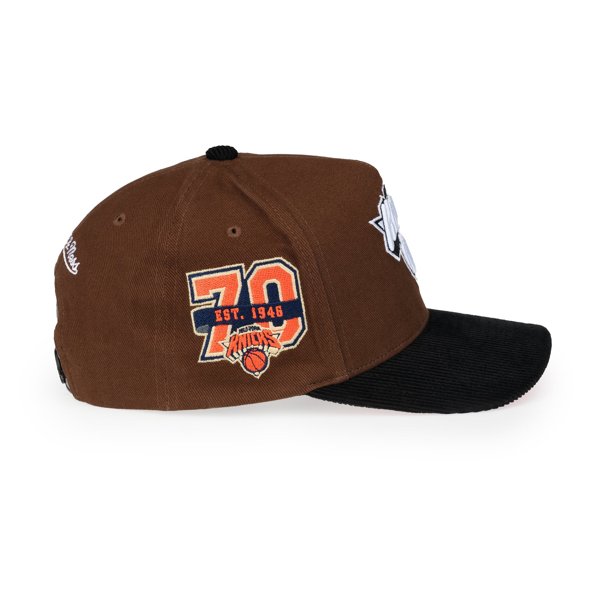 Mitchell & Ness - Brown Black Pink Snapback - New York Knicks - Brown - Headz Up 