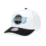 Mitchell & Ness - Remix Logo Pro Crown Snapback - Los Angeles Lakers - White/Black Blue UV - Headz Up 