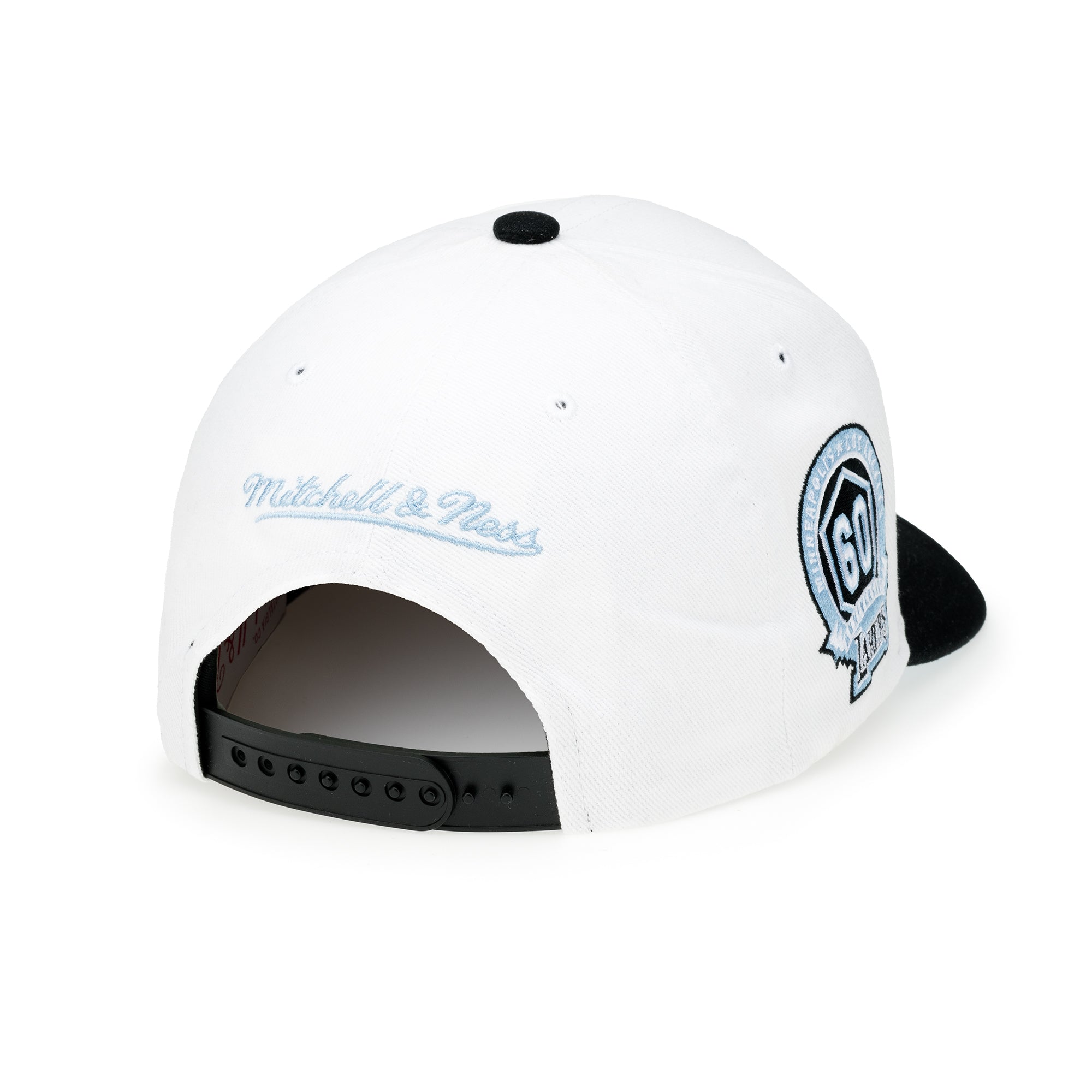 Mitchell & Ness - Remix Logo Pro Crown Snapback - Los Angeles Lakers - White/Black Blue UV - Headz Up 