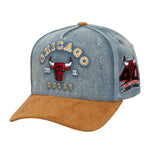 Mitchell & Ness - Wood Work Pro Strapback - Chicago Bulls - Light Blue - Headz Up 
