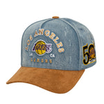 Mitchell & Ness - Wood Work Pro Strapback - Los Angeles Lakers - Light Blue - Headz Up 