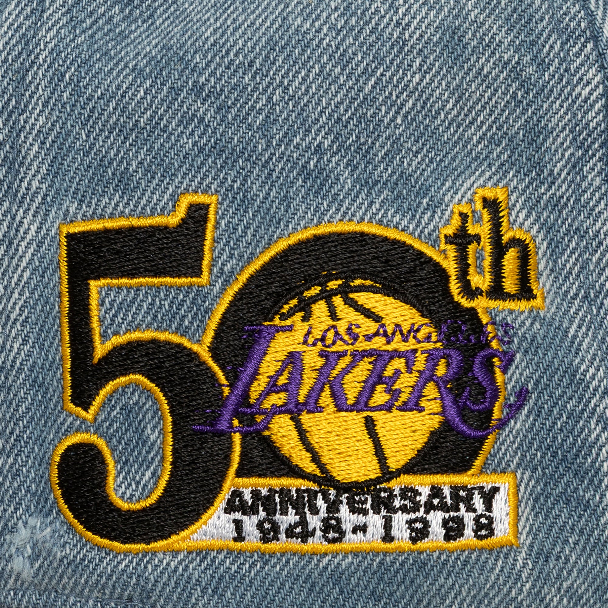 Mitchell & Ness - Wood Work Pro Strapback - Los Angeles Lakers - Light Blue - Headz Up 