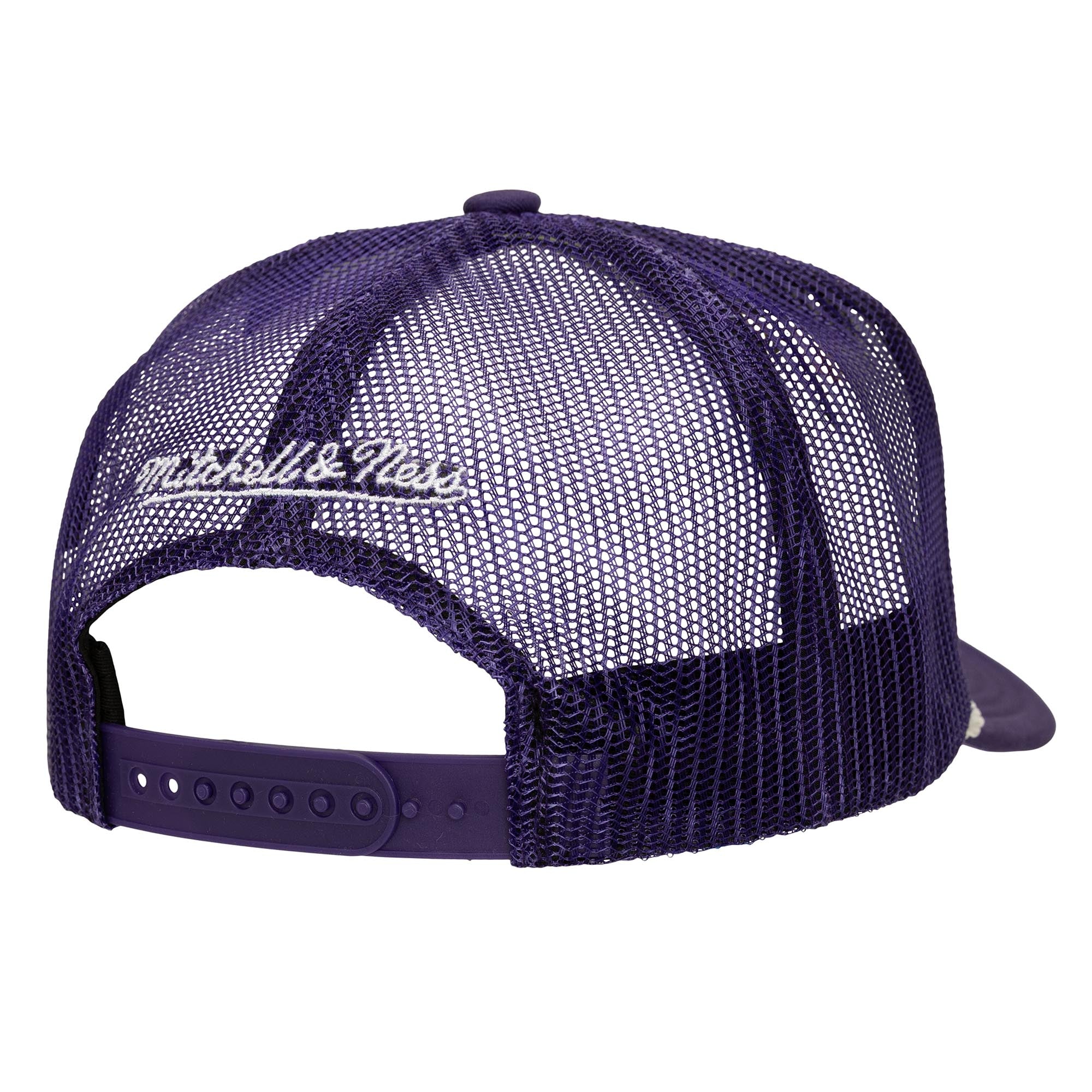 Mitchell & Ness - NBA Shadow Drop Trucker Cap - Los Angeles Lakers - Purple - Headz Up 