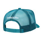 Mitchell & Ness - NBA Shadow Drop Trucker Cap - Charlotte Hornets - Teal - Headz Up 
