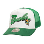 Mitchell & Ness - NBA Shadow Drop Trucker Cap - Boston Celtics - Green - Headz Up 