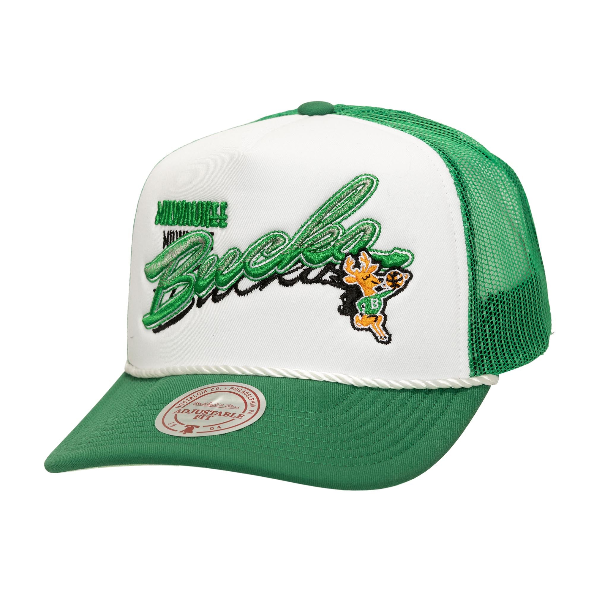 Mitchell & Ness - NBA Shadow Drop Trucker Cap - Boston Celtics - Green - Headz Up 
