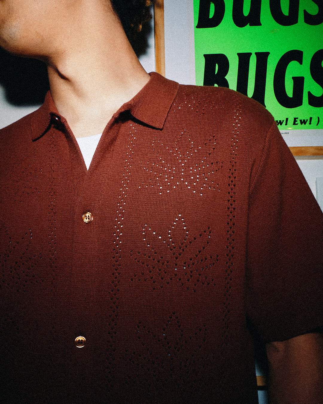 HUF - Plantlife perforated S/S knit top - Sierra - Headz Up 