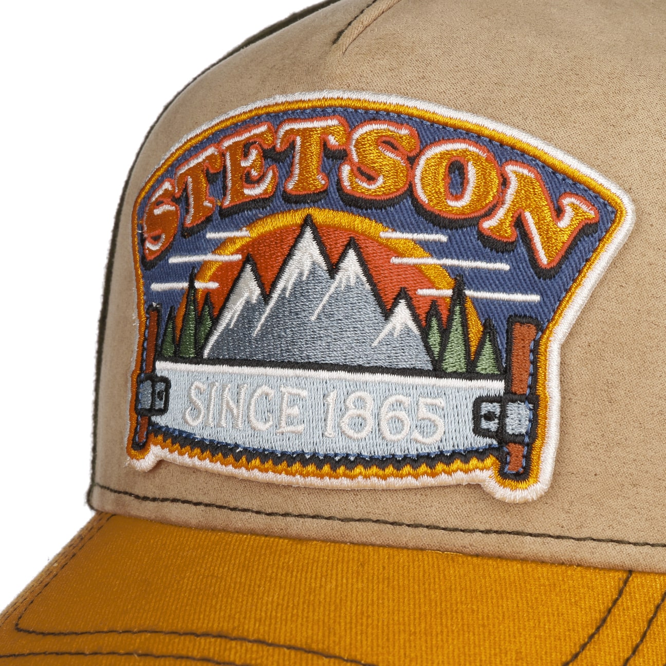 Stetson Hacksaw Trucker Cap - Sand/Yellow - Headz Up 