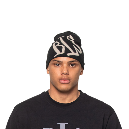 BLS - Handwritten Beanie - Black/Off  White