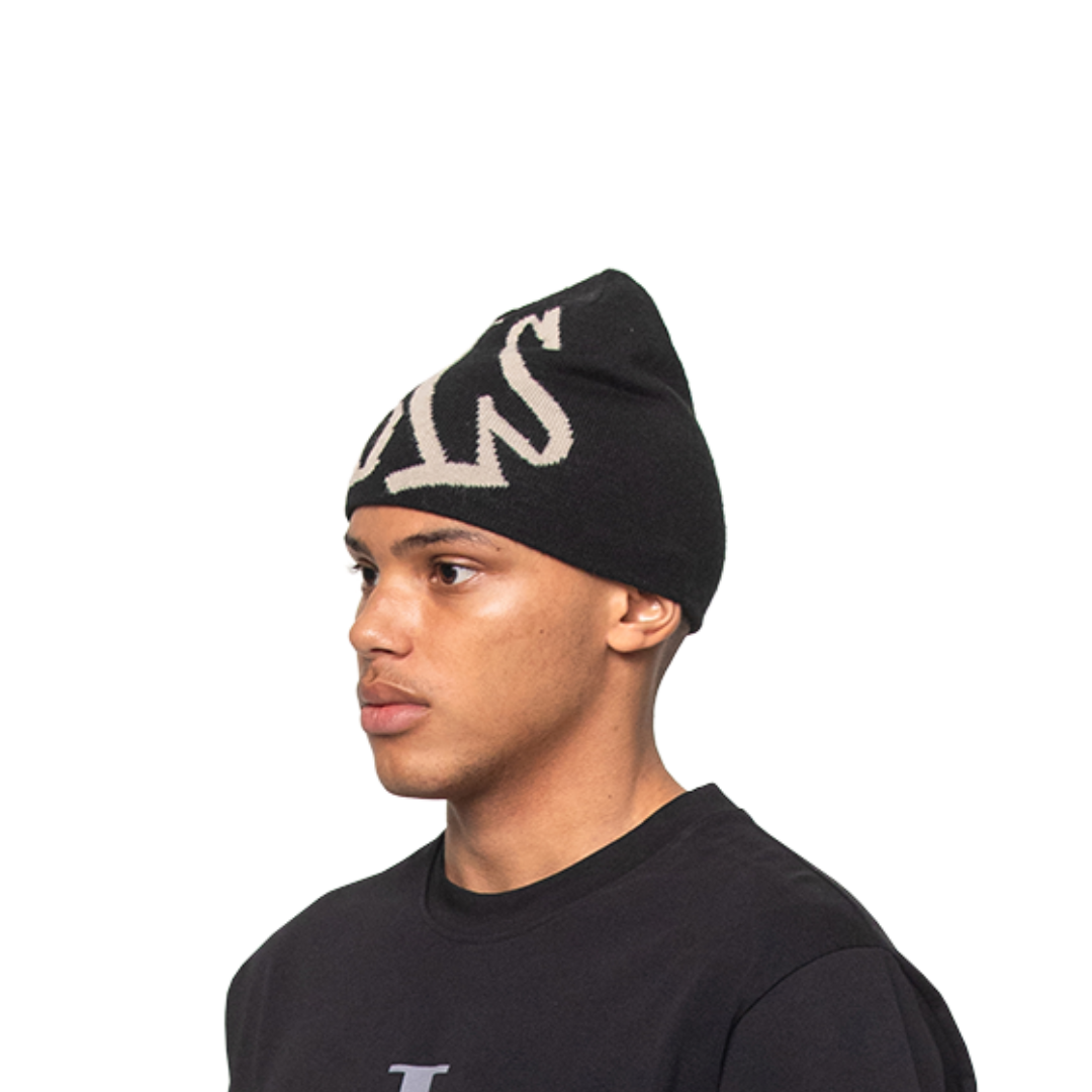 BLS - Handwritten Beanie - Black/Off  White - Headz Up 