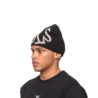 BLS - Handwritten Beanie - Black/Off  White