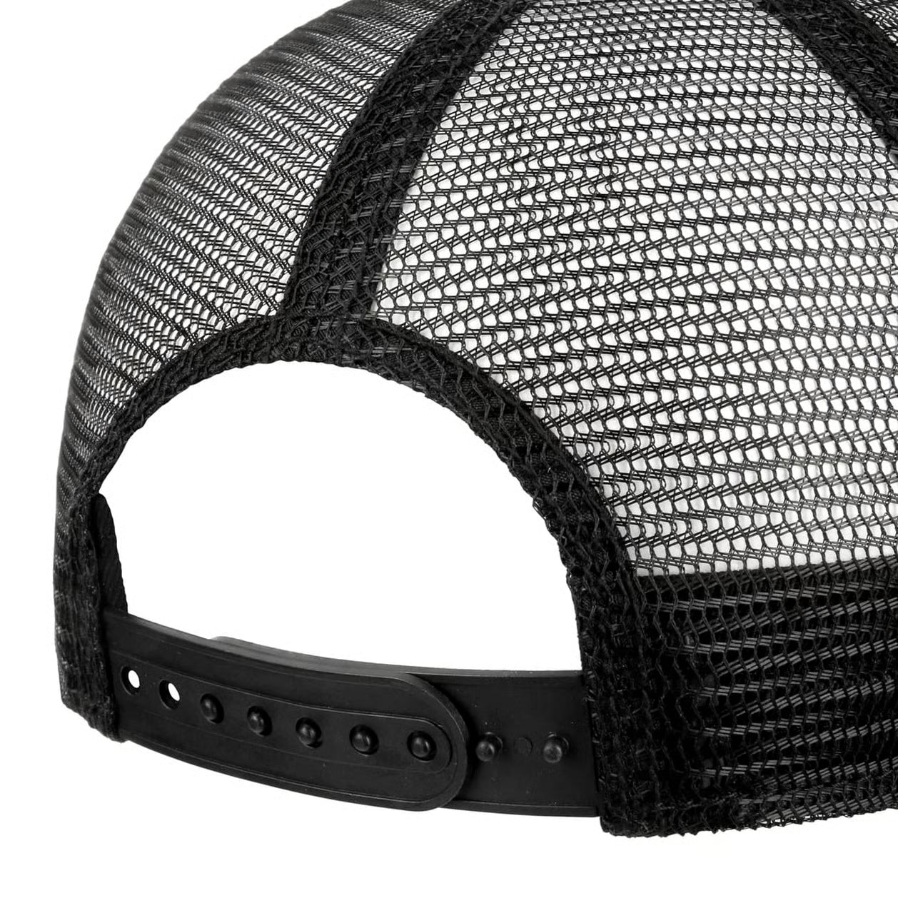 Stetson gasolinetrucker cap i grå og sort med justerbart bånd og klassisk truckerkasketdesign.