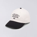 EDWIN Sapurai 6 Panel cap i hvid og sort set forfra