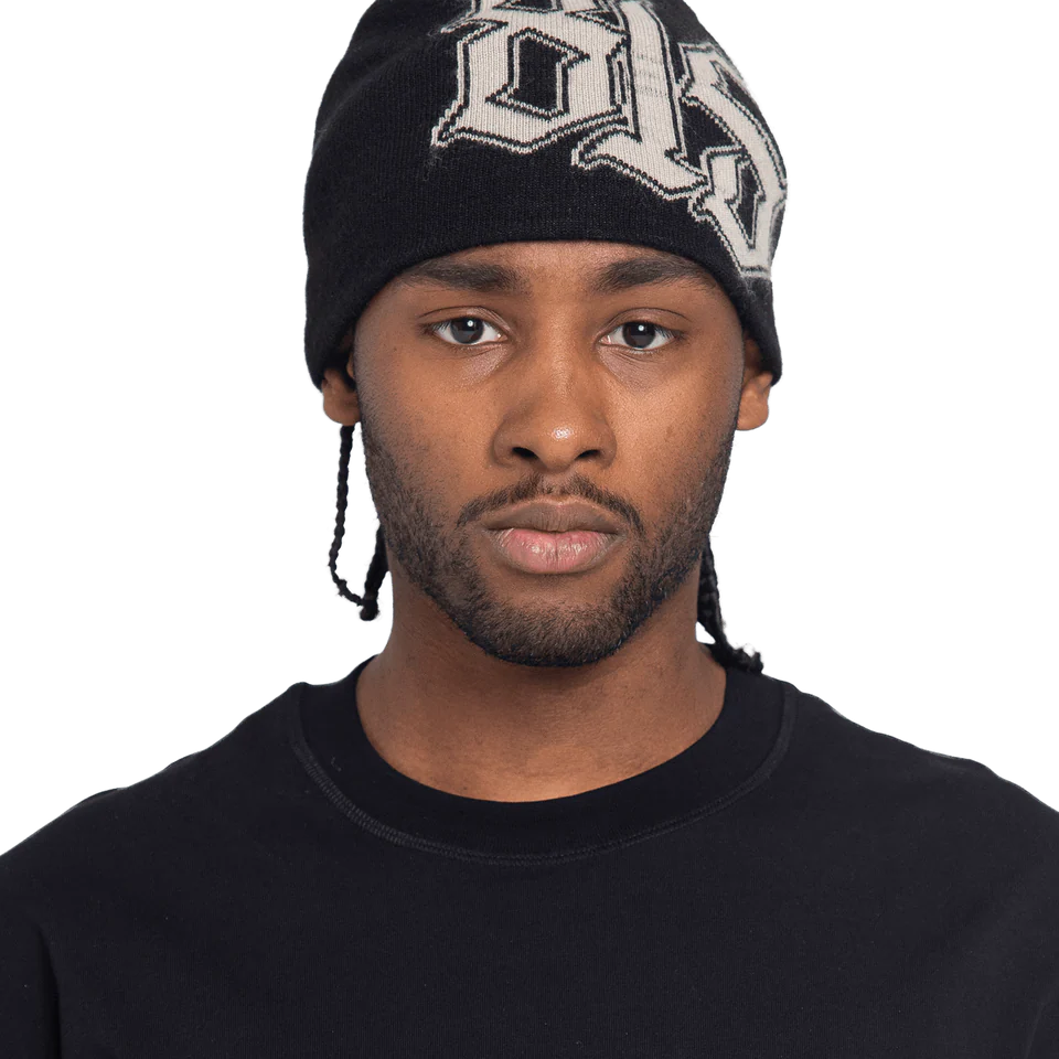 BLS - 815 Beanie - Black/Off  White - Headz Up 