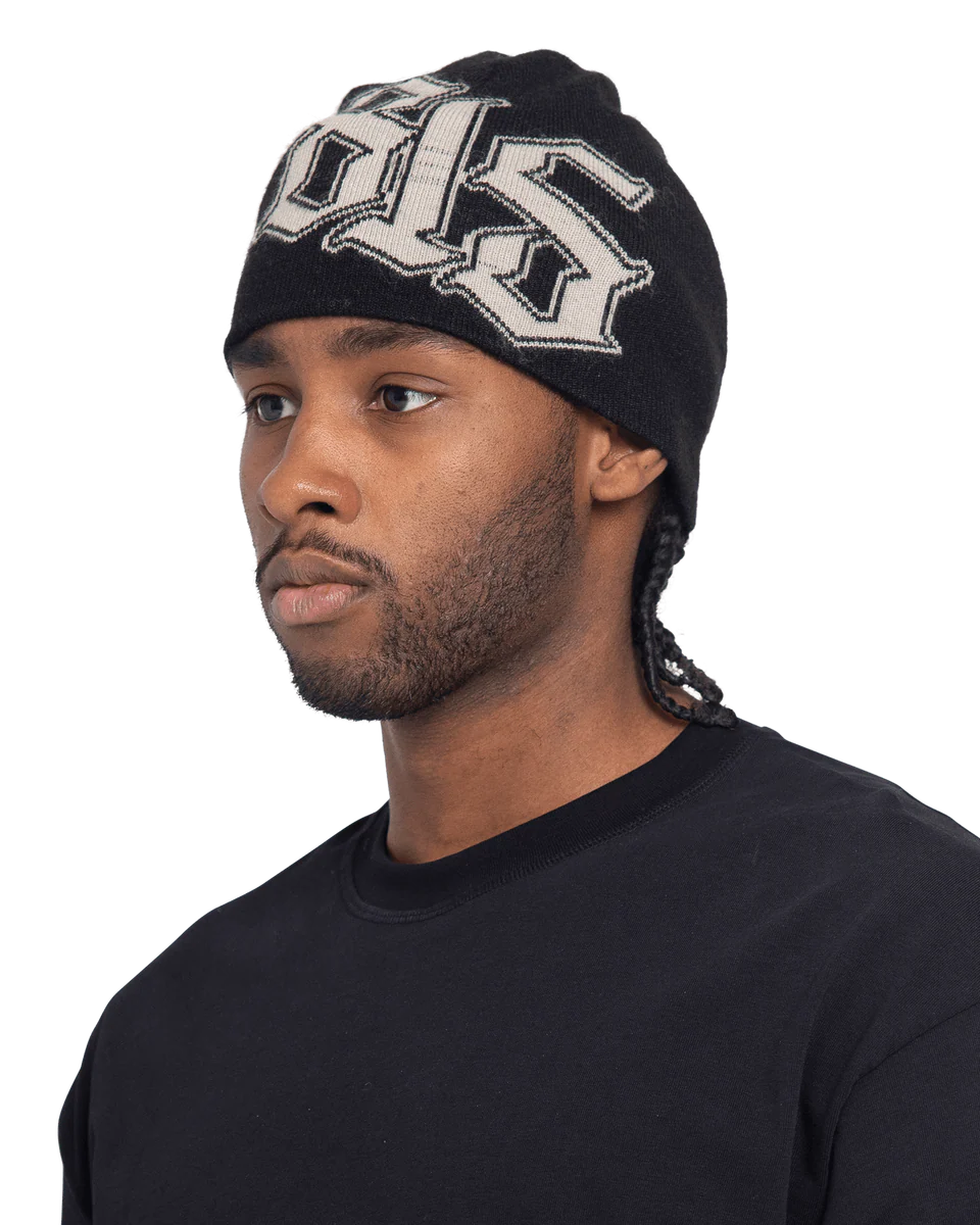BLS - 815 Beanie - Black/Off  White - Headz Up 