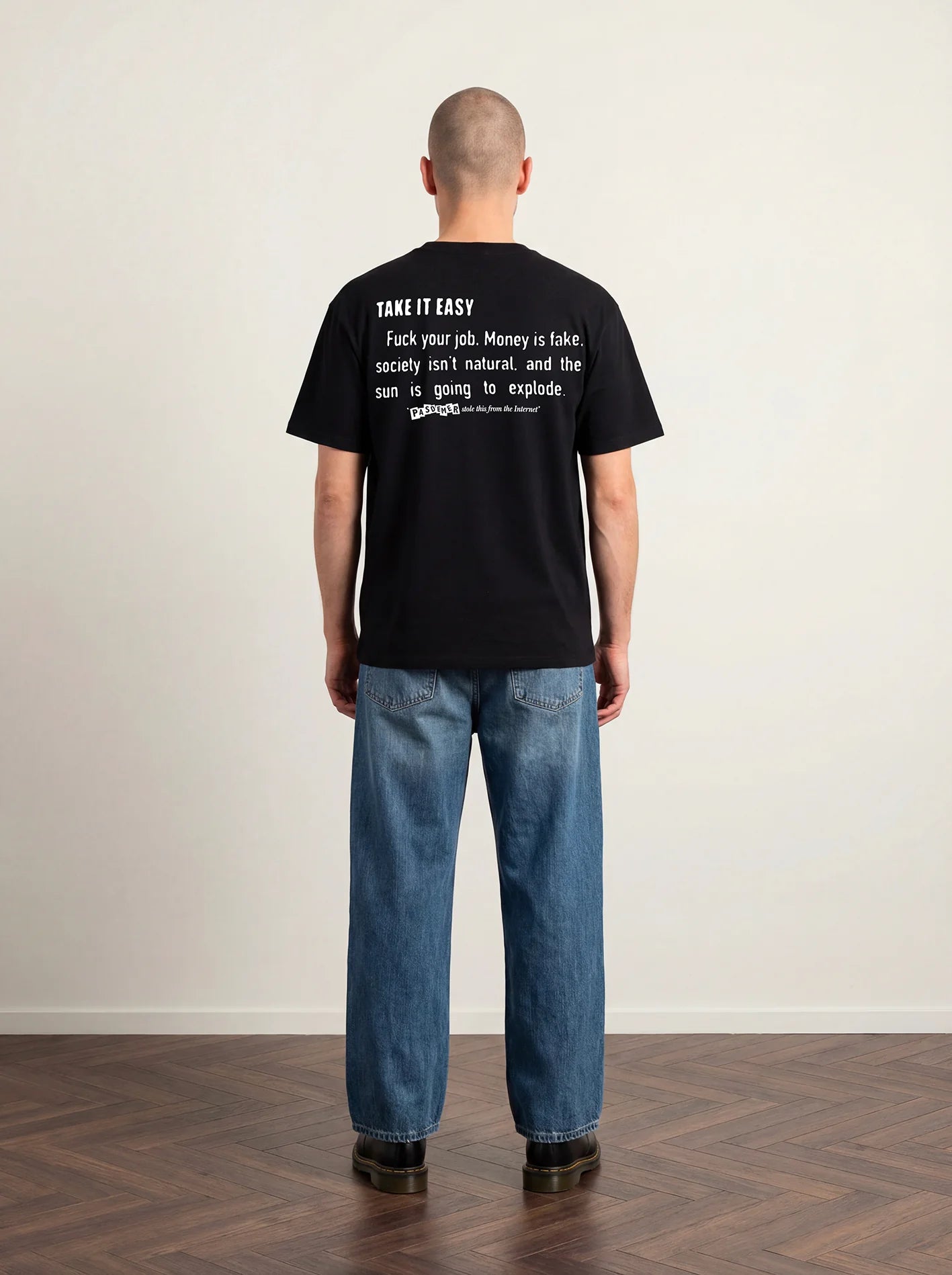 PAS DE MER - Internet quotes T-shirt - Black - Headz Up 
