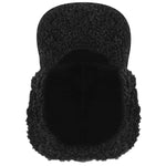 Kangol - Faux Shearling Utility Flap Cap - Black - Headz Up 