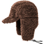 Kangol - Faux Shearling Utility Flap Cap - Brown - Headz Up 