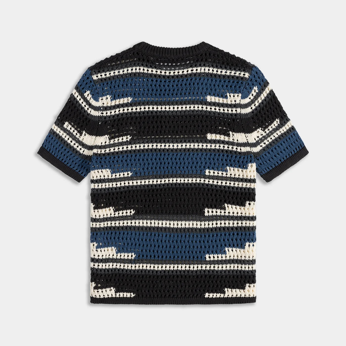 DAILY PAPER - Kente stripe knit shirt - Woodland Grey - Headz Up 