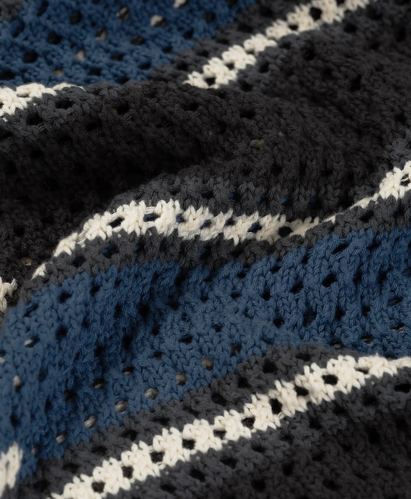 DAILY PAPER - Kente stripe knit shirt - Woodland Grey - Headz Up 