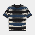 DAILY PAPER - Kente stripe knit shirt - Woodland Grey - Headz Up 