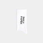 DAILY PAPER - Logotype socks - White/black OS - Headz Up 