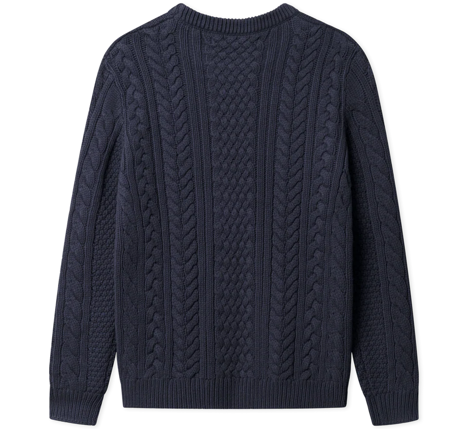 BLS - Lee Cable Heart Knit - Dark Navy - Headz Up 