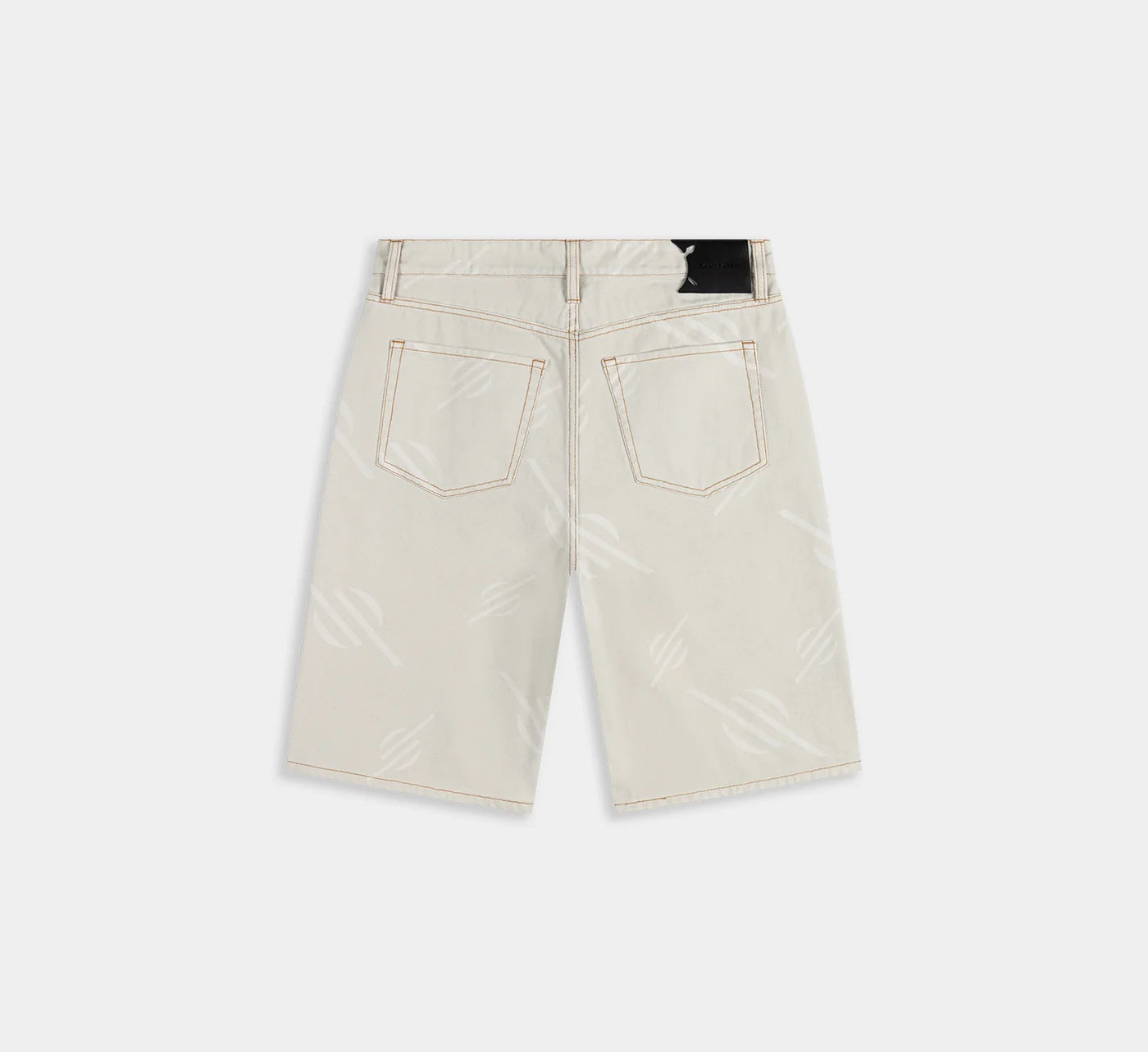 Daglige Paper monogram canvas shorts i gråt med bagpanel, afslappet buksetype i høj kvalitet.