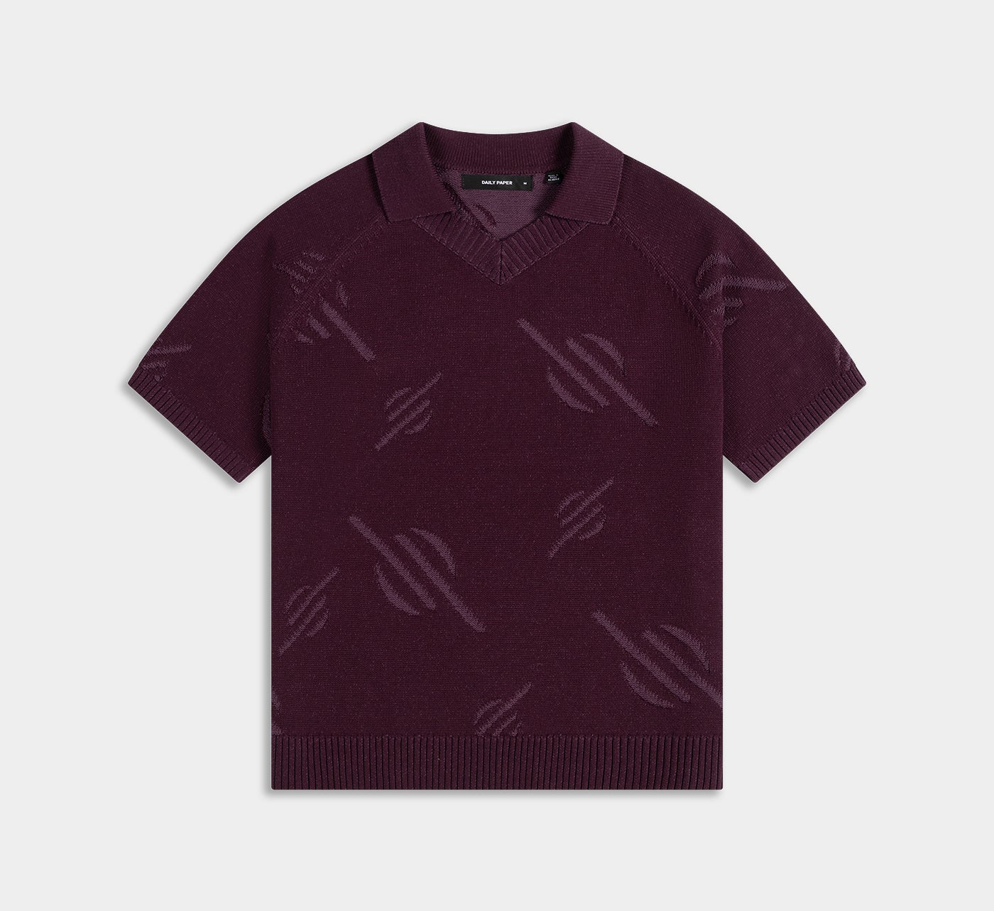 DAILY PAPER - Monogram polo knit potent - Purple - Headz Up 