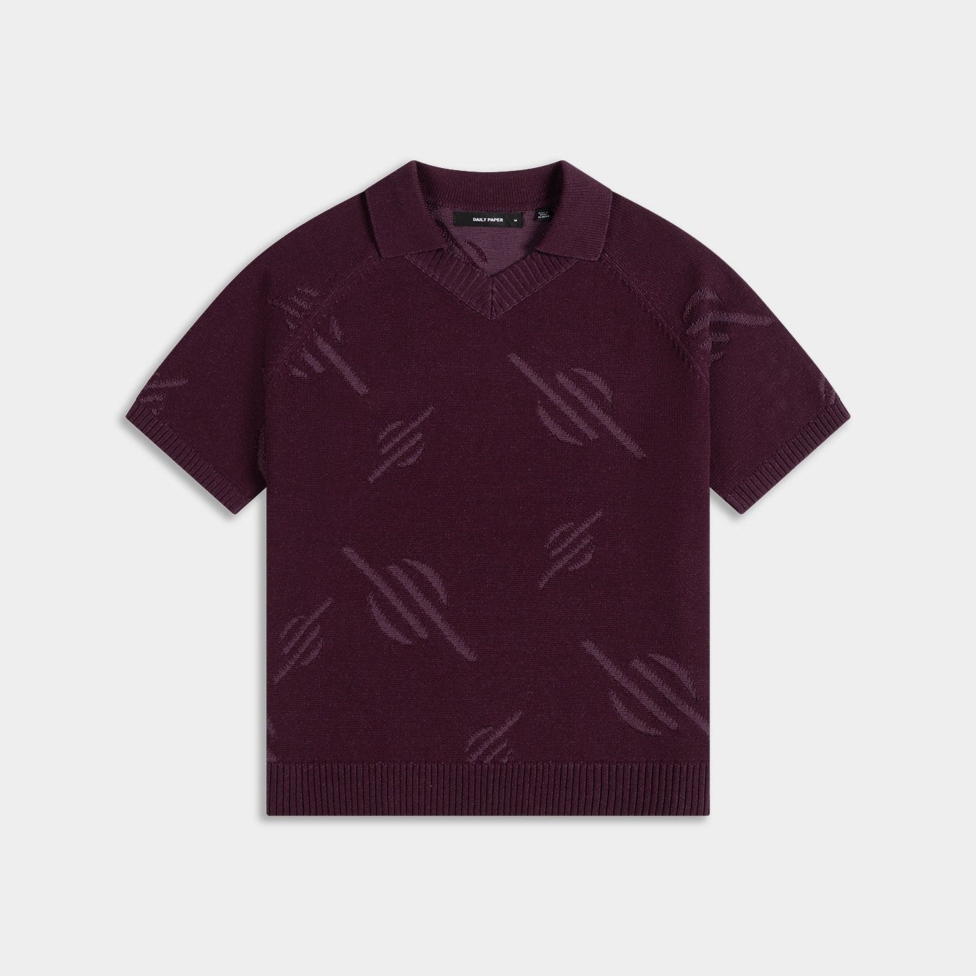 DAILY PAPER - Monogram polo knit potent - Purple - Headz Up 