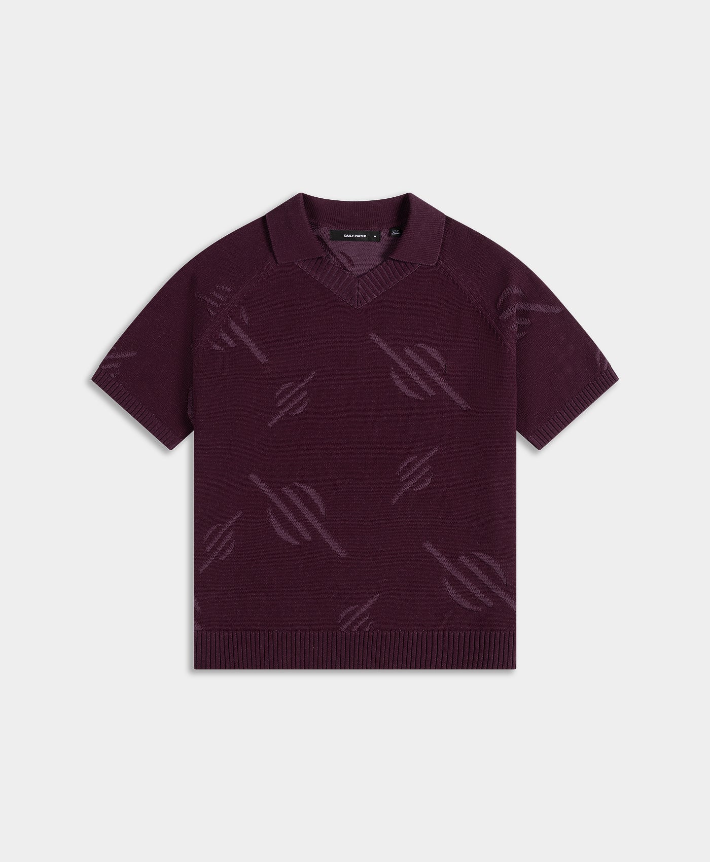 DAILY PAPER - Monogram polo knit potent - Purple - Headz Up 