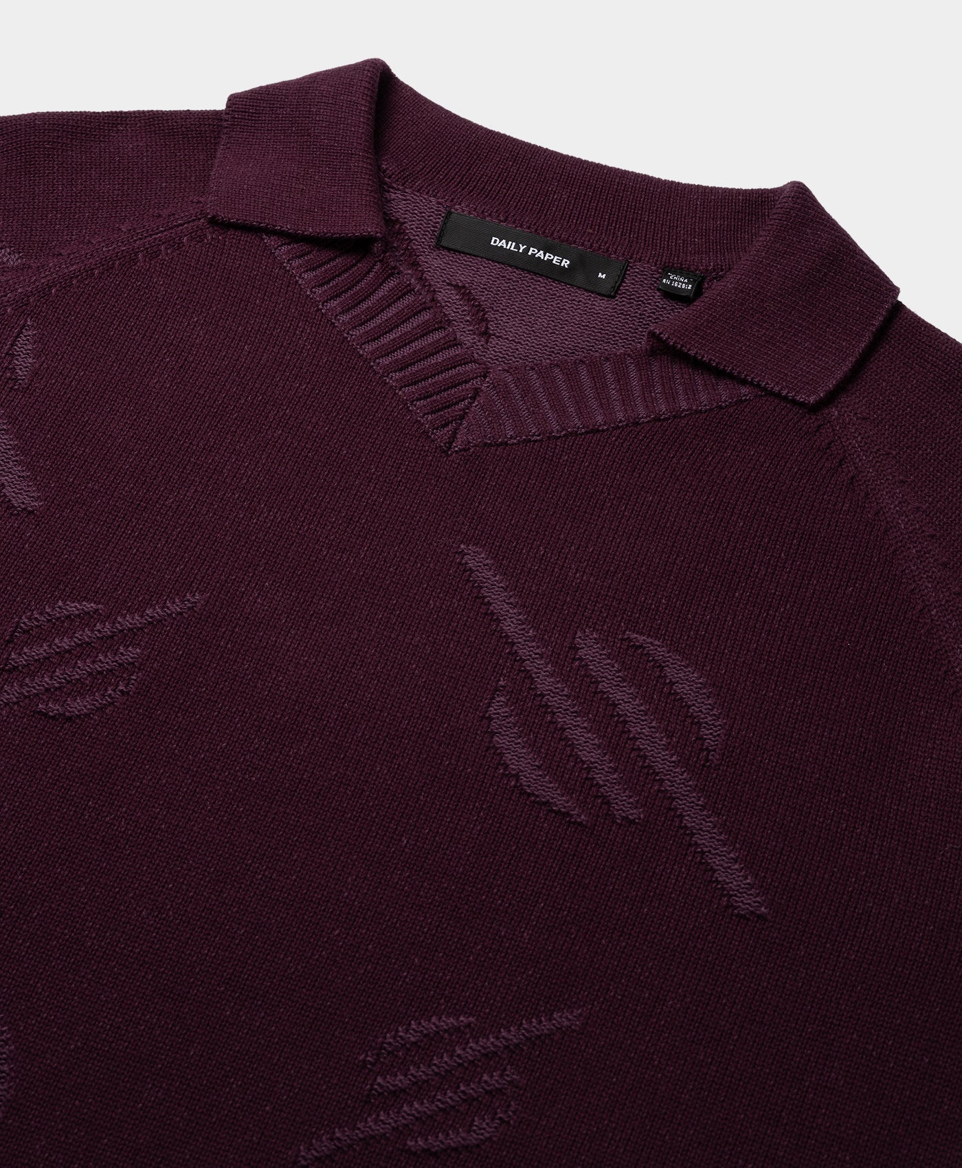 DAILY PAPER - Monogram polo knit potent - Purple - Headz Up 