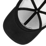 Sort Stetson baseball trucker kasket i monochrome design, vises med netbag og justerbart strop foran.
