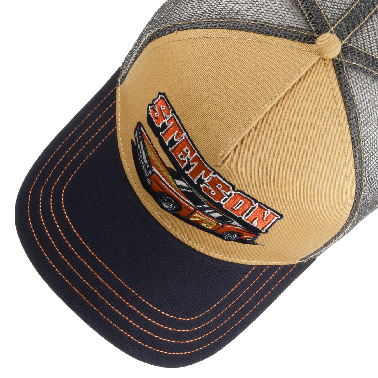 Stetson - Indy - Trucker Cap - Light Brown/Blue - Headz Up 